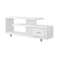 thumbnail image 2 of Living Room 60 Inch Tv Stand, White Laminate Modern Media Entertainment Center With Storage Contemporary Cabinet, 2 of 2