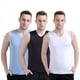 thumbnail image 2 of Chaleco de seda de hielo para hombre, cuello en V, cuello redondo, ajustado, deportivo, camisa de verano de alta elasticidad, 2 of 2