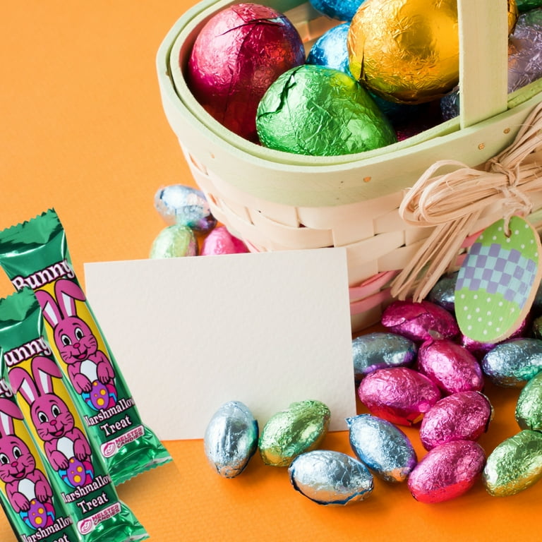 Chocolate Novelty Shaped Rabbit Marshmallow Bunnies Candy, 5-ct