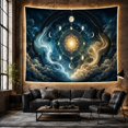 thumbnail image 6 of Cosmic Sun and Sacred Geometry Mandala in Starry Night Sky, Mystical Celestial for Space Lovers, Mystical Wall Art, Birthday Gift Tapestry Wall Hanging for Bedroom and Living Room, 6 of 7