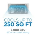 thumbnail image 3 of Black + Decker 6,000 BTU Window Air Conditioner with Remote Control, 3 of 8