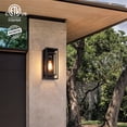 thumbnail image 2 of Aplique de Pared Exterior mirrea 14" Negro Mate Impermeable Paquete 2, 2 of 7