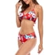 thumbnail image 1 of Traje de baño Conjunto de parte inferior de bikini con top halter encantador y transpirable Lazos en la espalda Conjunto de 3 piezas Estampado floral para mujeres para vacaciones ANGGREK  Otros, 1 of 6