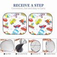 thumbnail image 6 of Daiia Cute Transport 2PCS Car Windshield Sun Shade, Foldable Sun Shield for Car Front Window, Auto Sun Blocker Visor Protector Universal for Truck SUV Pickup-Large, 6 of 7