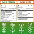 thumbnail image 3 of Fruits and Veggies Supplement (60 Day Supply) Powerfull Blend of 39 Whole Fruits and Veggies, Fills Nutritional Gaps, Get Energy, Well-being. USA Made Non-GMO/Vegan/Gluten Free, 3 of 6