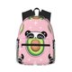 thumbnail image 1 of Fotbe Panda Avocado Mochila Ligera Casual para Laptop para Hombres y Mujeres, Mochila Impermeable de Uso Diario, Mochila para Universidad, 1 of 6