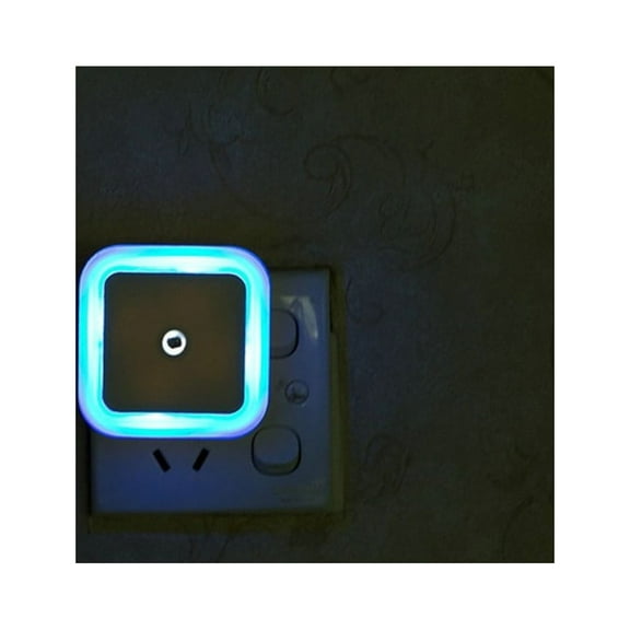 Menrkoo 0.5W Plug-In Control Led Night Light Lamp For Bedroom Hallway White Blue Free Size
