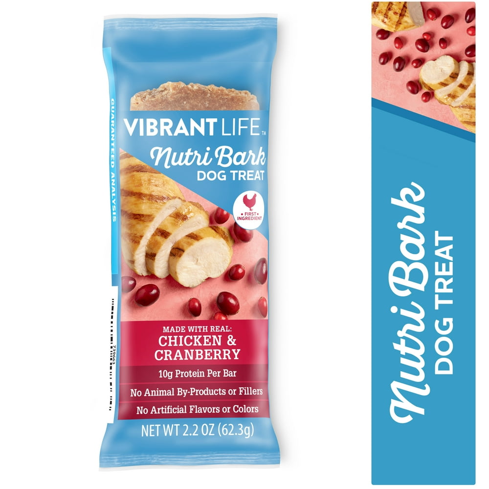 Vibrant Life Specialty NutriBark Dog Treat Bar, Chicken