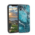 thumbnail image 1 of Compatible with iPhone 12 Phone Case, Marble-Custom24 Case Men Women, Flexible Silicone Shockproof Case for iPhone 12, 1 of 1