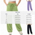 thumbnail image 2 of ITSAME Cotton Linen Pants for Women, Drawstring High Waist Loose Fit Athletic Casual Tapered Pants Black Size 3XL, 2 of 4