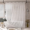 thumbnail image 1 of Cortina de ducha AmazerBath, 100% EVA, adoquín transparente, 180 x 180 cm, 1 of 9