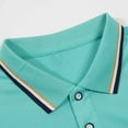 thumbnail image 4 of CaiJunJia George Polo Shirt,Men's Classic Fit Short Sleeve Solid Soft Cotton Polo Shirt, 4 of 5