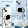 thumbnail image 4 of Astronaut Stand Case Cover Suitable for iPhone with Lens Film Protective (Blue,for XR), 4 of 5