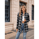 thumbnail image 4 of Camisas de Franela con Sobrecamisa A Cuadros Negra y Azul L, 4 of 8