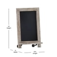 thumbnail image 4 of Magnetic Chalkboard, Weathered Brown Wood Frame, Metal Scrolled Legs, 4 of 4