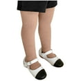 thumbnail image 3 of dazeni Girls 0-8 Years Footed Tights Lightweight Stretchy High Waisted Leggings Ultra Soft Stocking Pantyhose Khaki 0 Months, 3 of 6
