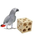 thumbnail image 3 of QBLEEV Bird Wooden Block Chewing Toy，Parrot Tabletop Puzzle Foraging Training Toys，Small Animals Shredding Biting Wood Teething Toy for Hamster Guinea Pig Parakeets Cockatiels Conures African Grey, 3 of 6