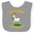 thumbnail image 3 of Inktastic Funny Goat Kid Joke Boys or Girls Baby Bib, 3 of 4