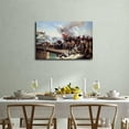 thumbnail image 2 of Horace Vernet Napoleon Bonaparte Leading His Troops Over The Bridge of Arcole Poster Canvas Picture Printing Wall Art Modern Aesthetic Decoration Suitable for Office Home, 2 of 10