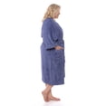 thumbnail image 2 of TexereSilk Women's Luxury Terry Cloth Bathrobe - Soft Modal & Organic Cotton (Kashmir Blue, SM), 2 of 6