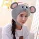 thumbnail image 3 of Gorro de ratón de peluche, regalo para niños, diadema, accesorios de fotografía, gris, divertido para disfraces. Los 28X24cm, 3 of 9