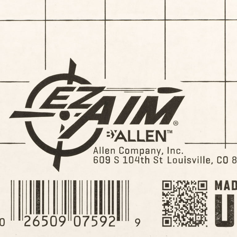 Ez Aim Sight Grid Shooting Target & Backer, Corrugated, 1-Target