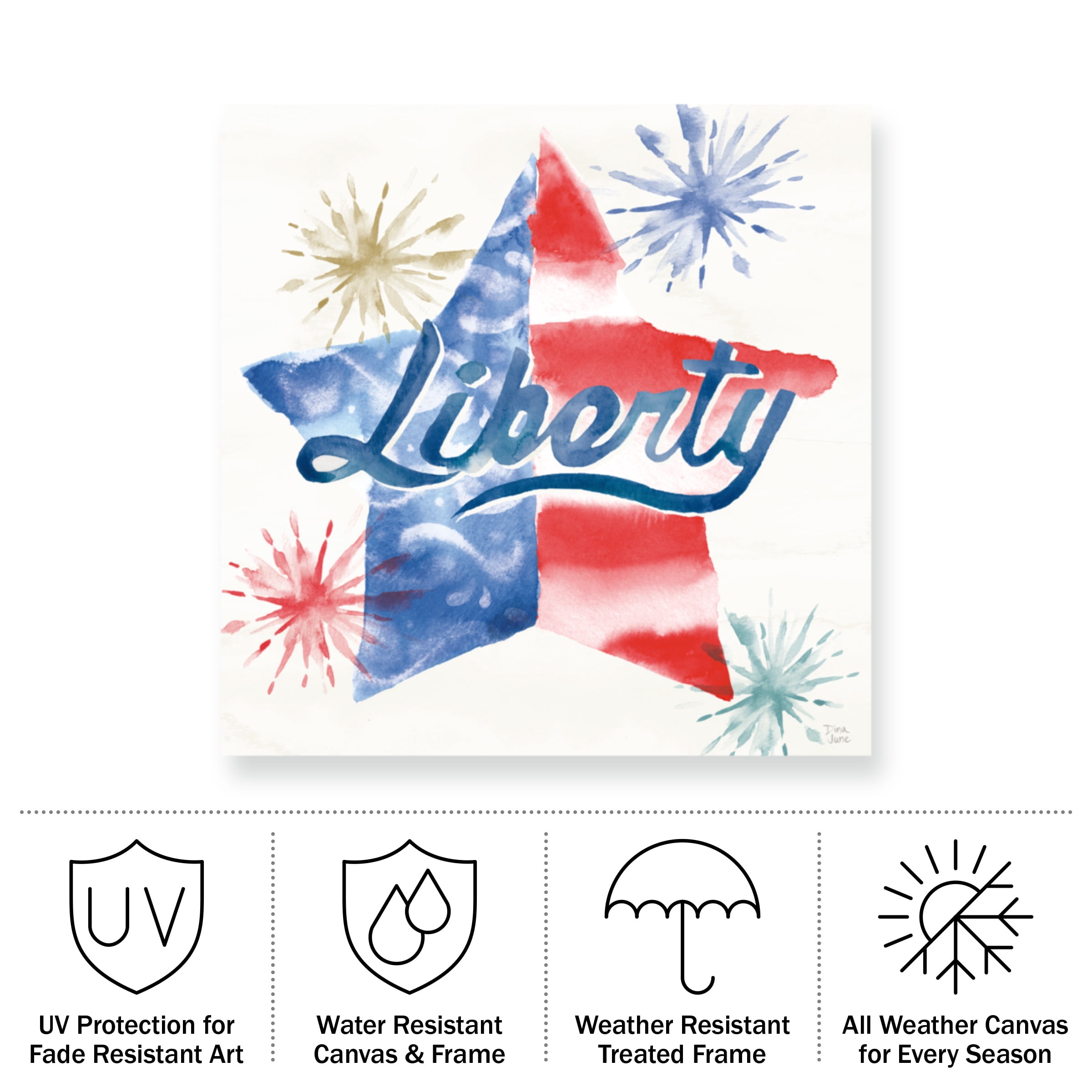Dina June 'Oh My Stars IV' Outdoor All-Weather Wall Decor