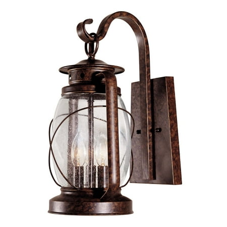 New Tortoise Shell Finish - Wall Sconces 3 Light With New Tortoise Shell Finish Candelabra Bulbs 10 inch 120 Watts