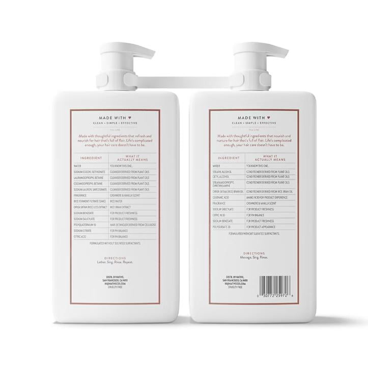 Native Cashmere & Vanilla Shampoo and Conditioner Set, 68 fl. oz.