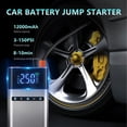 thumbnail image 3 of Arrancador de batería de coche, Inflador de neumáticos, pantalla de visualización, arrancador de batería de vehículo portátil, banco de energía para coche, accesorio para coche de 12000mAh, 3 of 7