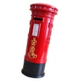 thumbnail image 1 of jifeng 7inch Hauteur Boîte aux Lettres Tirelire, Rouge Métal Rue Boîte Postale Modèle pour les Enfants, 1 of 9