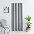 thumbnail image 2 of WPKIRA Window Treatments Door Curtain Solid Color Curtain Window Panel Room Divider W39 by L78 Inch 1 Panel Light Grey, 2 of 5