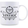 thumbnail image 2 of 1942 Birthday Gifts for Women Men - 1942 Vintage 11 oz Coffee Mug - Great 1942 Birthday Gifts for Grandpa Grandma Dad Mom Friend Sister Brother Coworker, 2 of 6