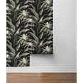 thumbnail image 6 of Stacy Garcia Home Onyx & Alloy Palma Peel and Stick Wallpaper, 6 of 6