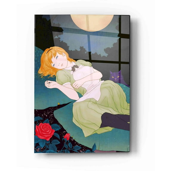 Epic Art 'Moonlight' by Sai Tamiya, Acrylic Glass Wall Art, 12"x16"