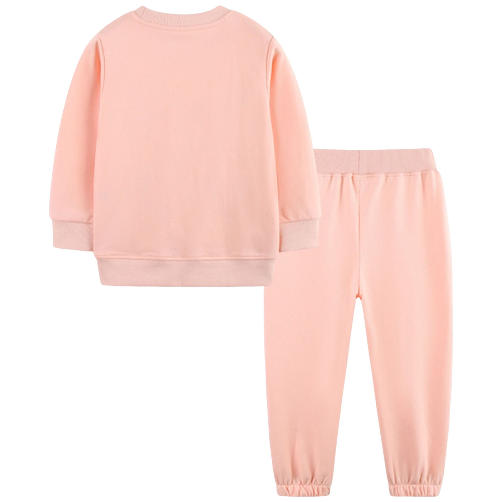 NIEWTR Toddler Baby Girl Clothes Contrast Color Tshirt Long Sleeve Top Pants 2PCS Fall Winter Baby Outfit Set Sweatsuit for 0 6 12 18 24 M 1t 2t 3t 4t 5t 6t Dailywear Set,5-6 Years