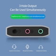 thumbnail image 1 of New 3-in-1 External USB Sound Card Audio Jack 3.5mm Cable Adapter HIFI Sound for Microphone Speaker Headset PC Laptop, 1 of 4