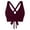 Wine, variant on Siilsaa Womens Bikini Top Women Twist Bikini Top Strapless Swimsuit Top Only ,L