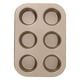 thumbnail image 1 of Molde para muffins antiadherente de acero inoxidable de 6 tazas Ziloco, 1 of 2