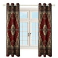 thumbnail image 4 of Bohemia 2pcs Blackout Curtains For Living Room Bedroom Grommet Top Window Set for Left And Right Biparting Open, 4 of 6