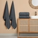 thumbnail image 3 of Juego de toallas de baño Belizzi Home, paquete de 4 unidades, 70 x 140 cm, 100% algodón, color gris, 3 of 7