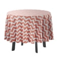 thumbnail image 1 of Vargottam Indoor/OutdoorRoundTablecloth 58 InchRoundTablecloth Waterproof PatioTableCloths,Spring/SummerTableCovers For Backyard CircularTable/Bbqs/Picnic -Peach, 1 of 1