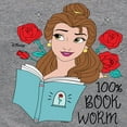 thumbnail image 3 of Disney Beauty & The Beast - 100% Book Worm - Toddler & Youth Girls Raglan Graphic T-Shirt, 3 of 5