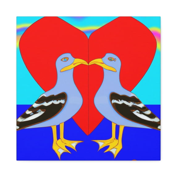 Love Seagulls Pop - Canvas