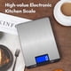 thumbnail image 2 of Pesador electrónico Báscula digital para alimentos 10kg/22lb Báscula de cocina digital recargable con pantalla LCD Botones táctiles Opción de 7 unidades 3g/0.1oz Graduación precisa Báscula digital de Abanopi  Pesador electrónico, 2 of 7
