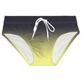 thumbnail image 5 of kamemir Swim Trunks Men Mens Swimsuit Mens Swim Briefs Sexy Bikini Swimwear Quick Dry Swimsuit with Drawstring Yellow,2XL, 5 of 5