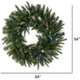 thumbnail image 4 of Vickerman Cashmere 84" Artificial Prelit Christmas Wreath with LED Lights, 4 of 4