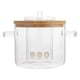 thumbnail image 1 of Olla de vidrio transparente con tapa, olla de cocina de doble asa, utensilios de cocina de vidrio, 1 of 6