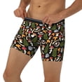 thumbnail image 3 of Xecao Mushrooms Print Boxer Briefs for Men's Stretch Moisture-Wicking Underwear, Mid-Rise Classics breathable fabric, 3 of 7