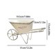 thumbnail image 3 of Ironwork wheel handcart for villa courtyard decoration flower pot for guesthouse balcony and terrace container for outdoor use, 3 of 8